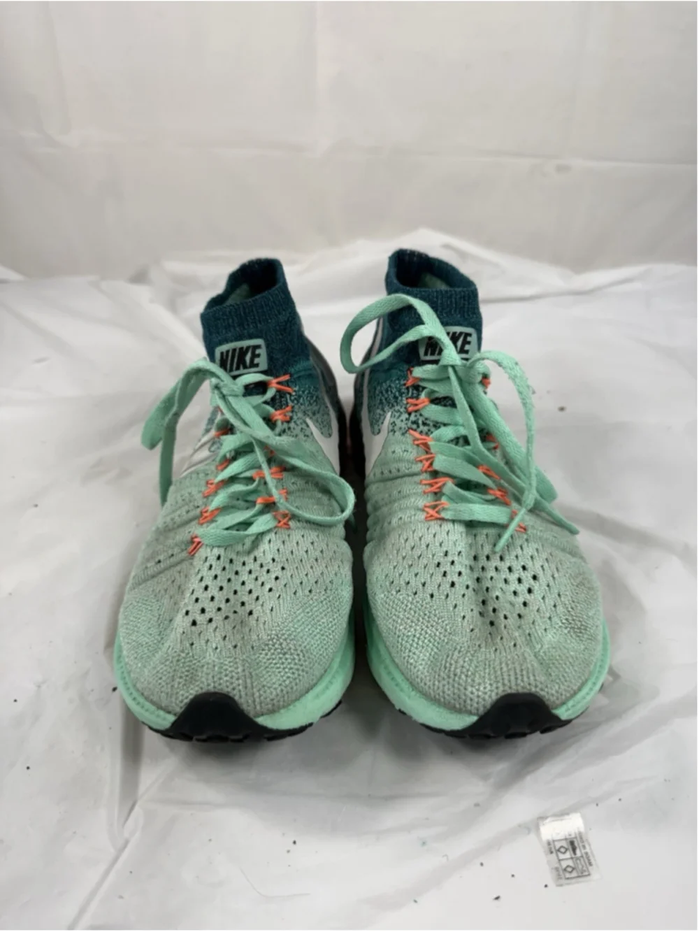 Nike LunarEpic Flyknit H2O Repel Shield Green Running Shoes 849665-300 Women 7